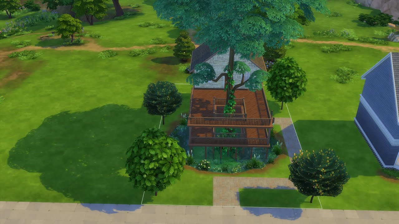 The Sims 4 Treehouse Shell Speed Build