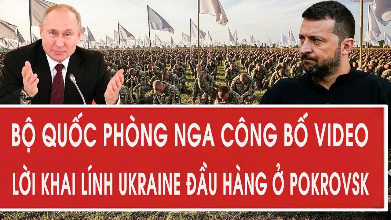 Bộ Quốc phòng Nga công bố video lời khai lính Ukraine đầu hàng ở Pokrovsk
