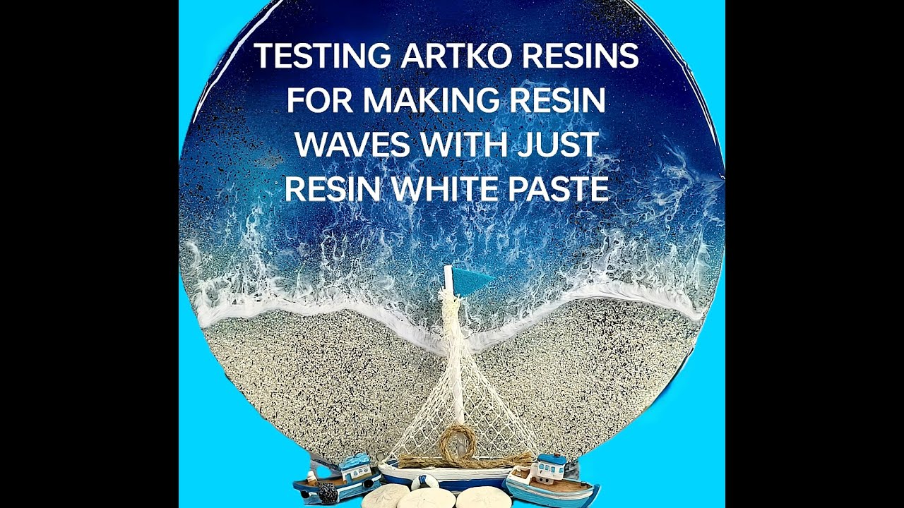 135- Testing Artko Resins with Just Resin Titanium White Resin Paste To Make Resin Waves.