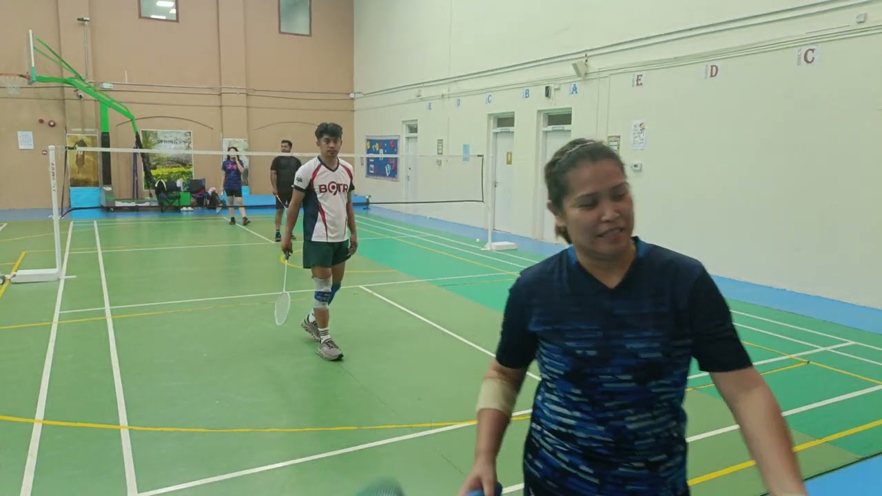 Badminton queuing with D' Ace Monday_Jan. 19, 2026_Micho, Eka, Lijo & Adrian