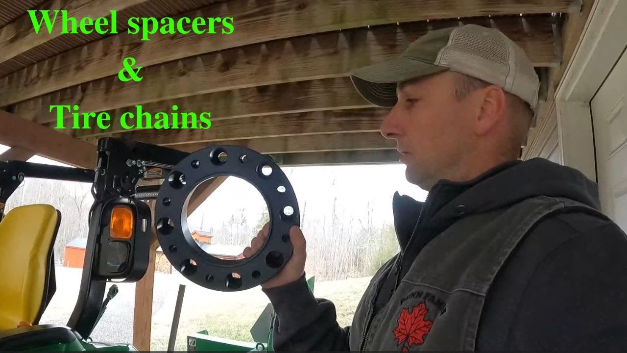 Wheel spacers for the John Deere 3033R