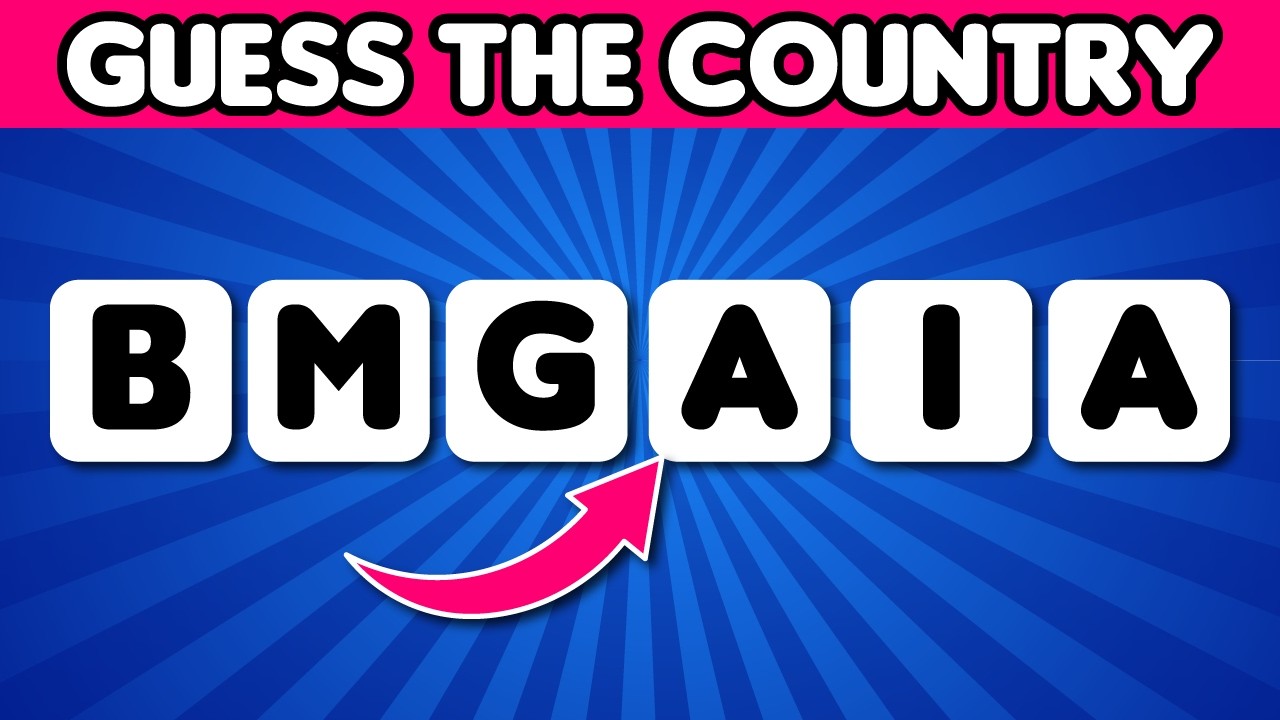 Guess the Country By its Scrambled Letters🤔🏳️