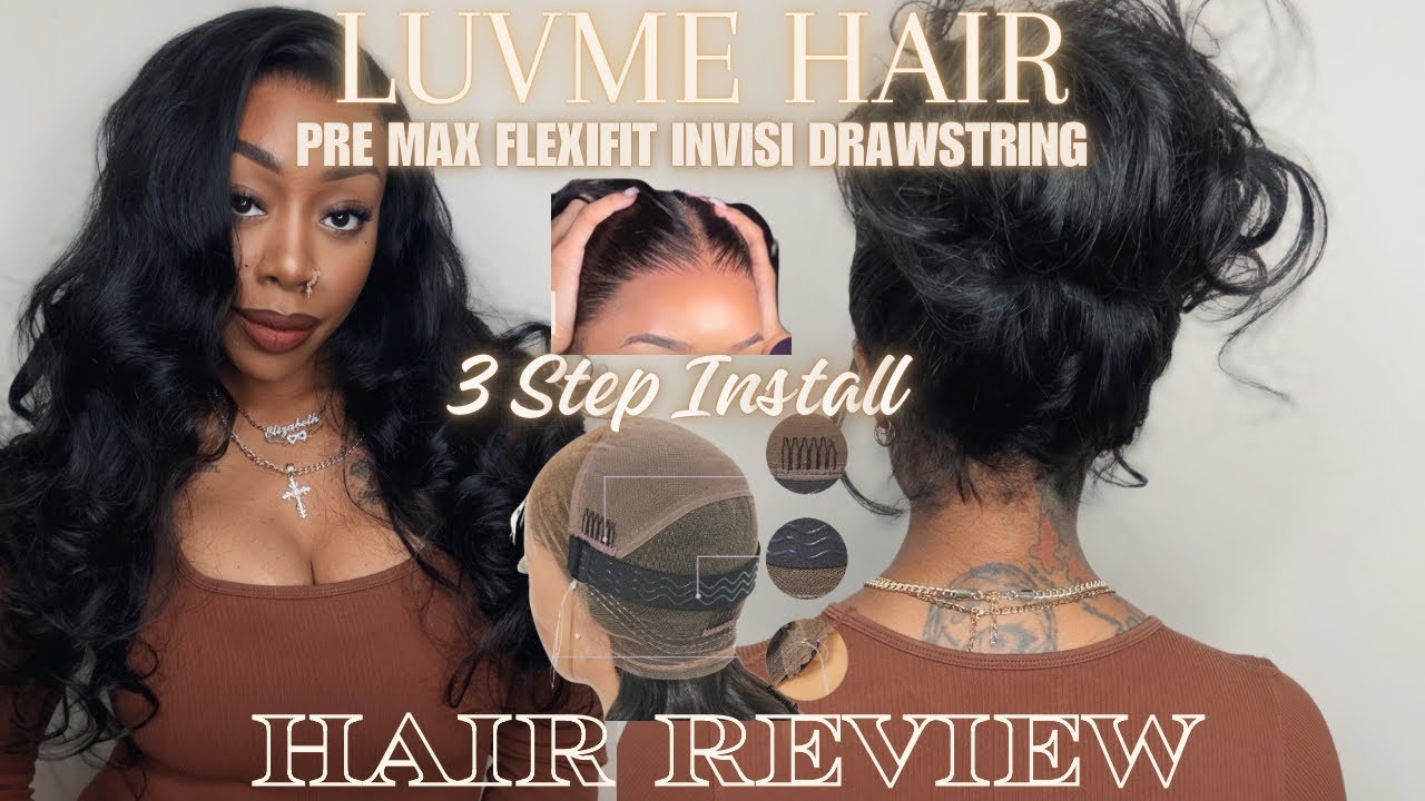 Out Of The Box 3 Step Full Lace Drawstring Wig Install FT LUVME Hair |Beginner Friendly #wiginstall