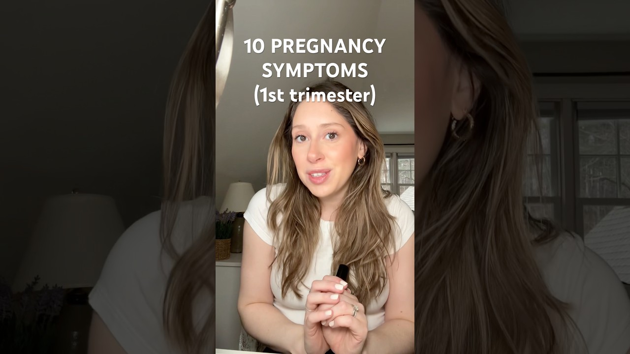 10 symptoms I had during my first trimester of pregnancy! #pregnancysymptoms #pregnancy #momlife