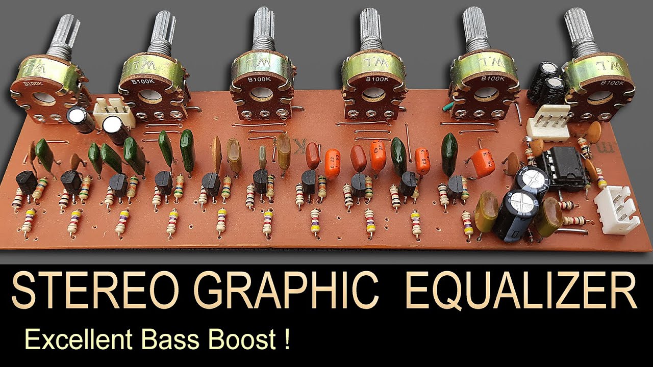 Make 5 Band Stereo Parametric Audio Equalizer Using 10 Transistors &  4558 or NE5532 IC | LA3600