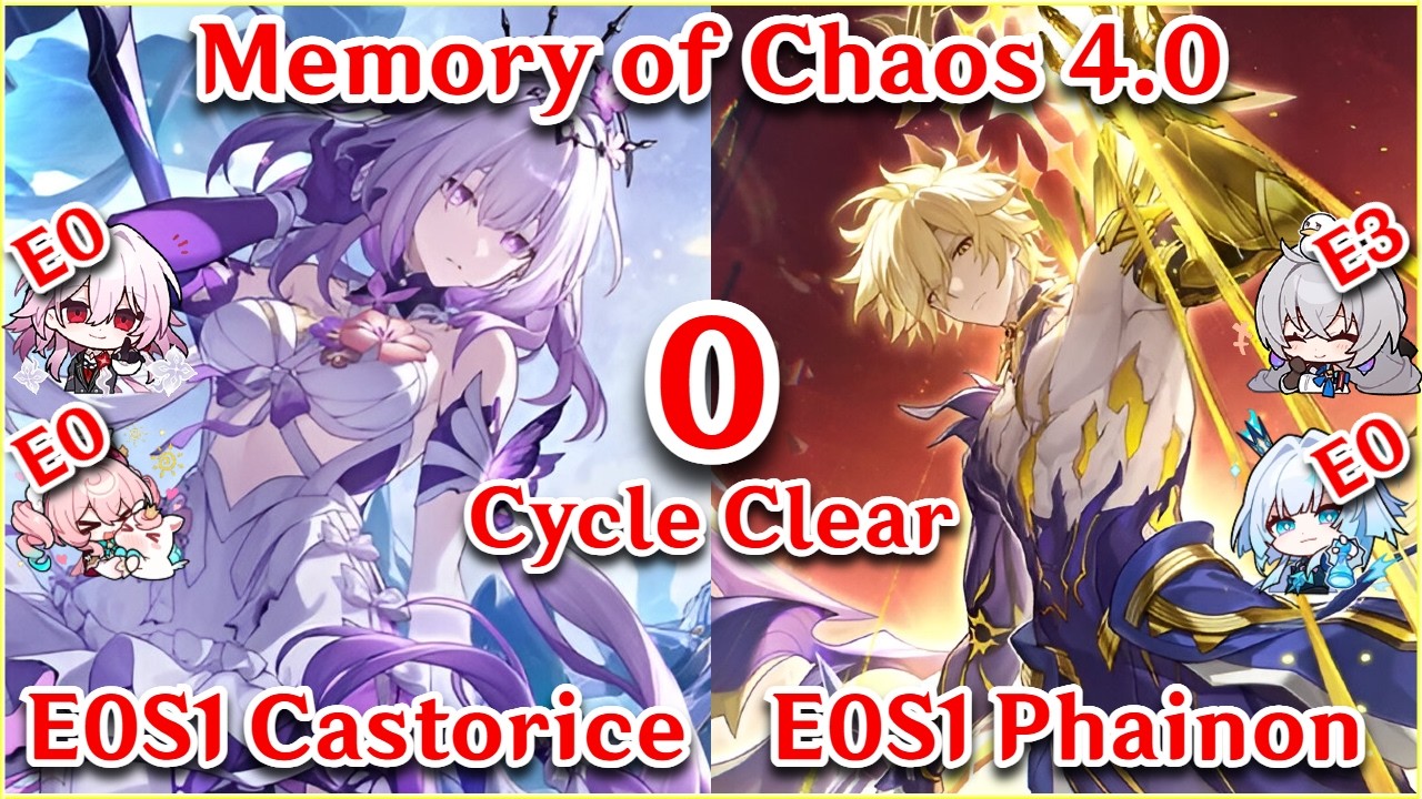 NO LIMITED EIDOLONS! MoC 12 - E0S1 Castorice x E0S1 Phainon True 0 Cycle | Honkai Star Rail 4.0