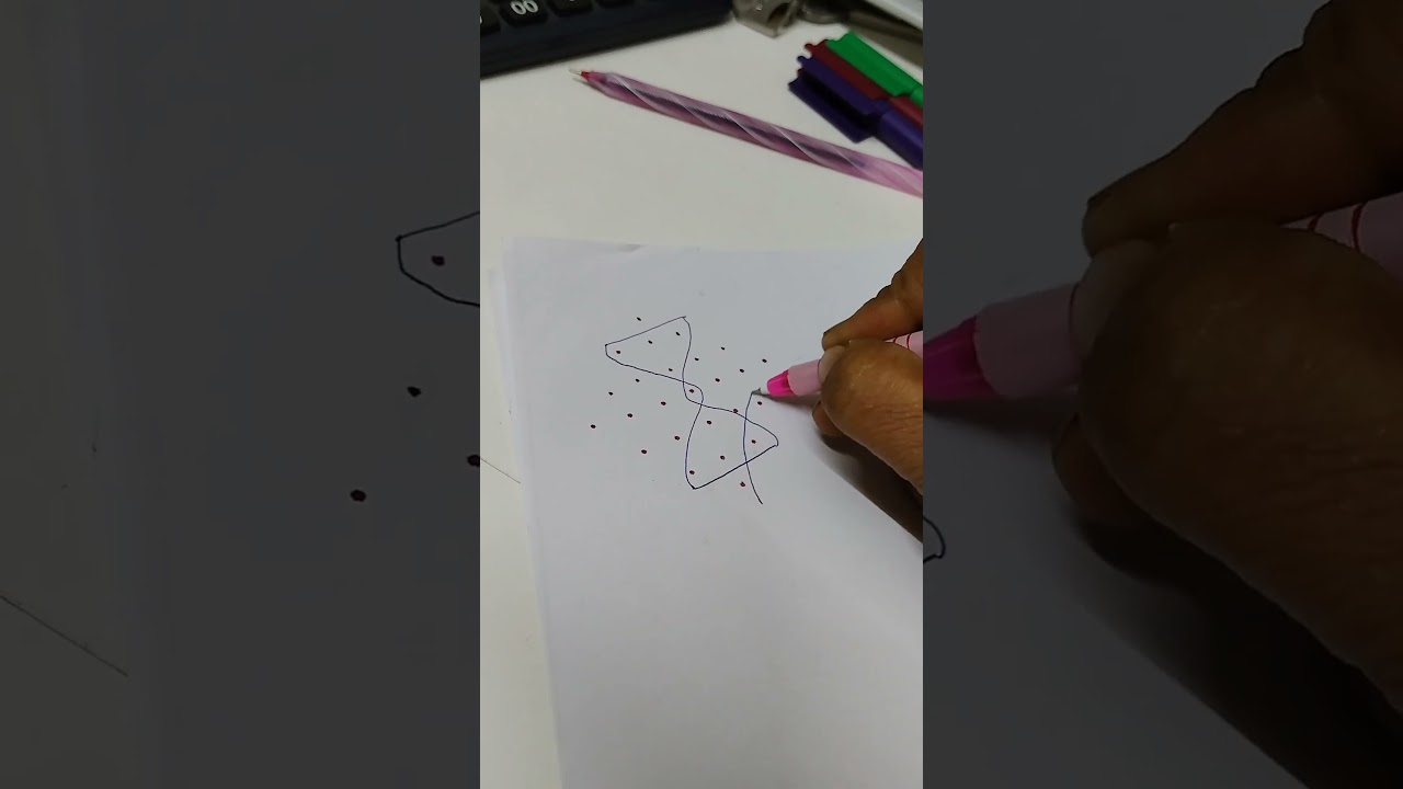 Side Border Muggulu | Rangoli 