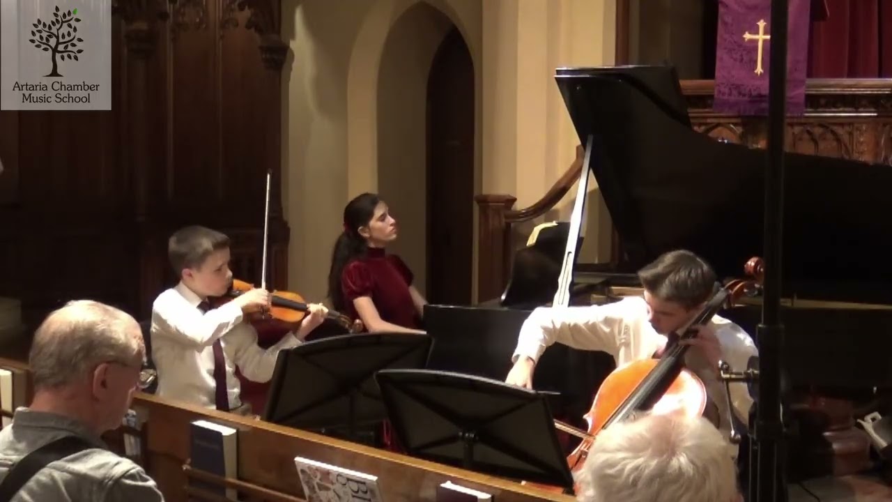 Gaia Trio plays Mendelssohn Piano Trio in d, mvts 2 and 1