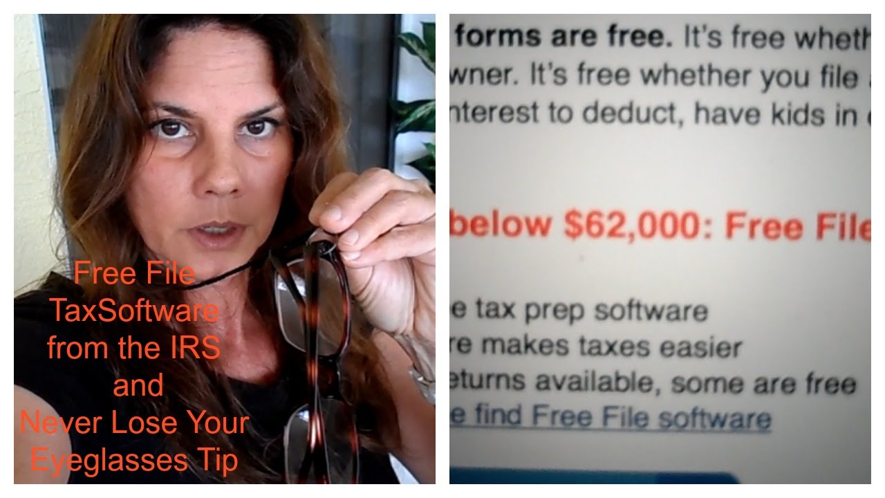 DIY Tip for Your Eyeglasses and Get Free IRS Tax Software Online