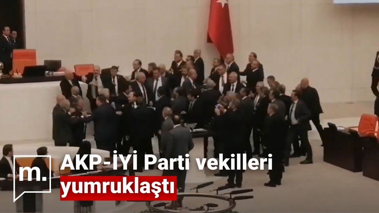 TBMM'de vekiller yumruklaştı, İYİP'li H&uuml;seyin &Ouml;rs hastanelik oldu