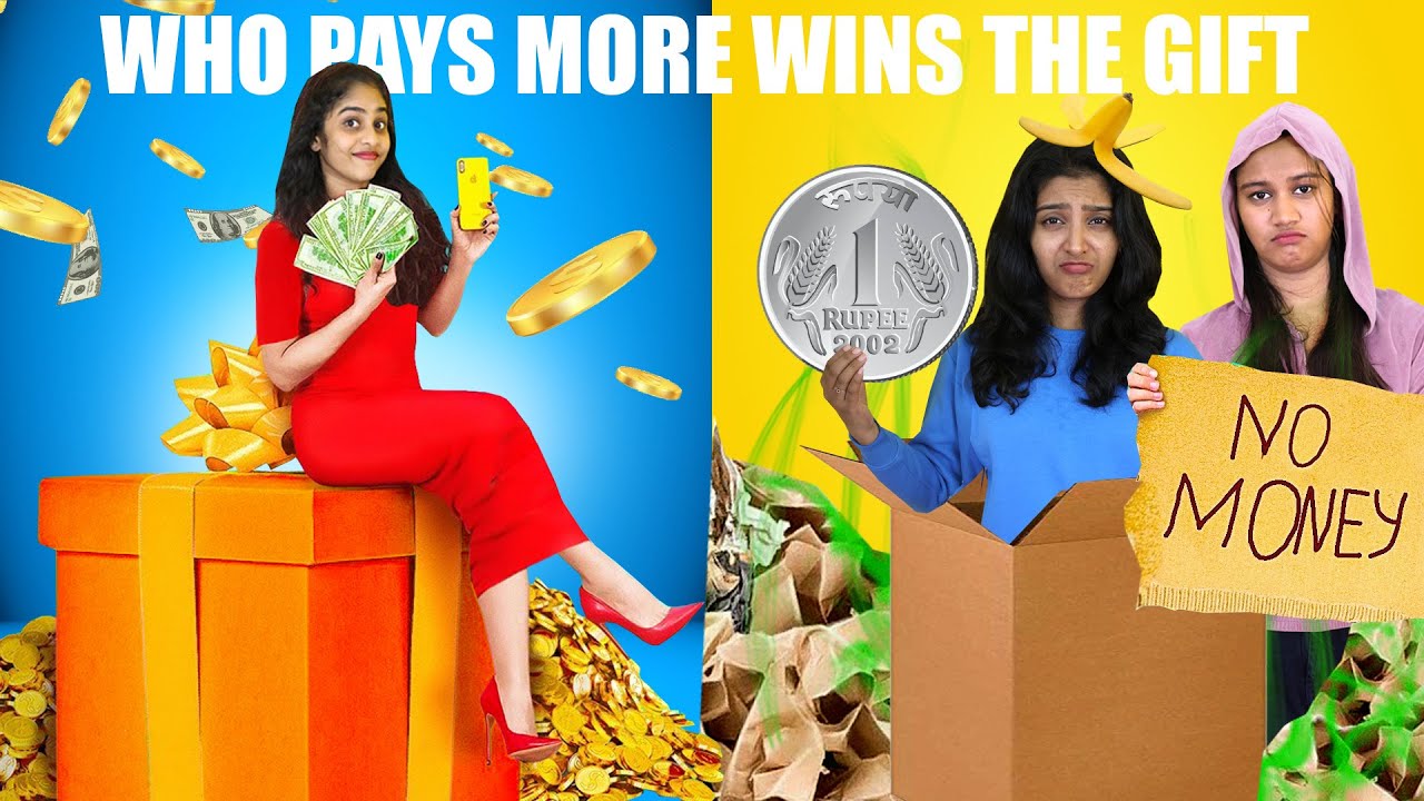 WHO PAYS MORE WINS THE GIFT CHALLENGE 🤩 | കിടിലൻ GIFT ഉം എട്ടിന്റെ പണിയും😂 | PULLOTHI