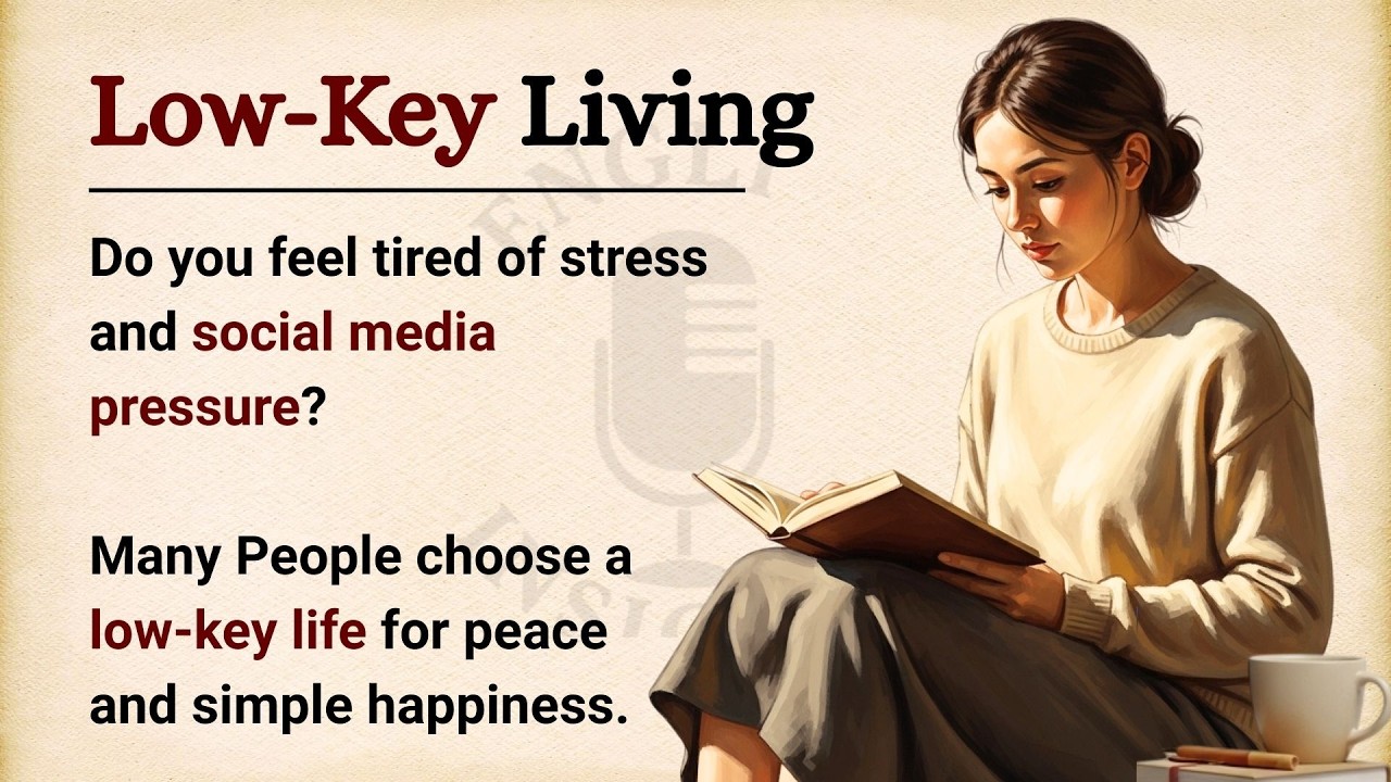 The Power of a Low-Key Life | 6 Ways to Find More Peace | English Listening Practice