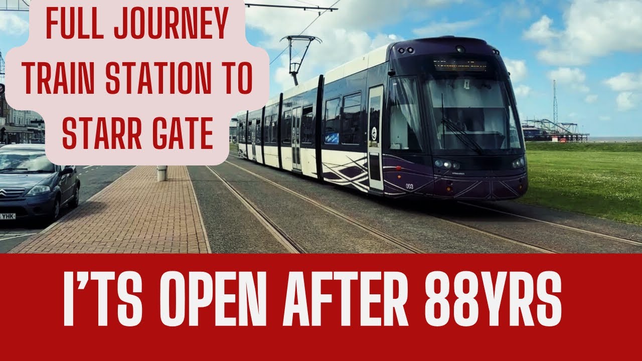 Blackpool new tram line OPEN. Full ride on the first Tram ride in 88 years from North St to Starr Gt