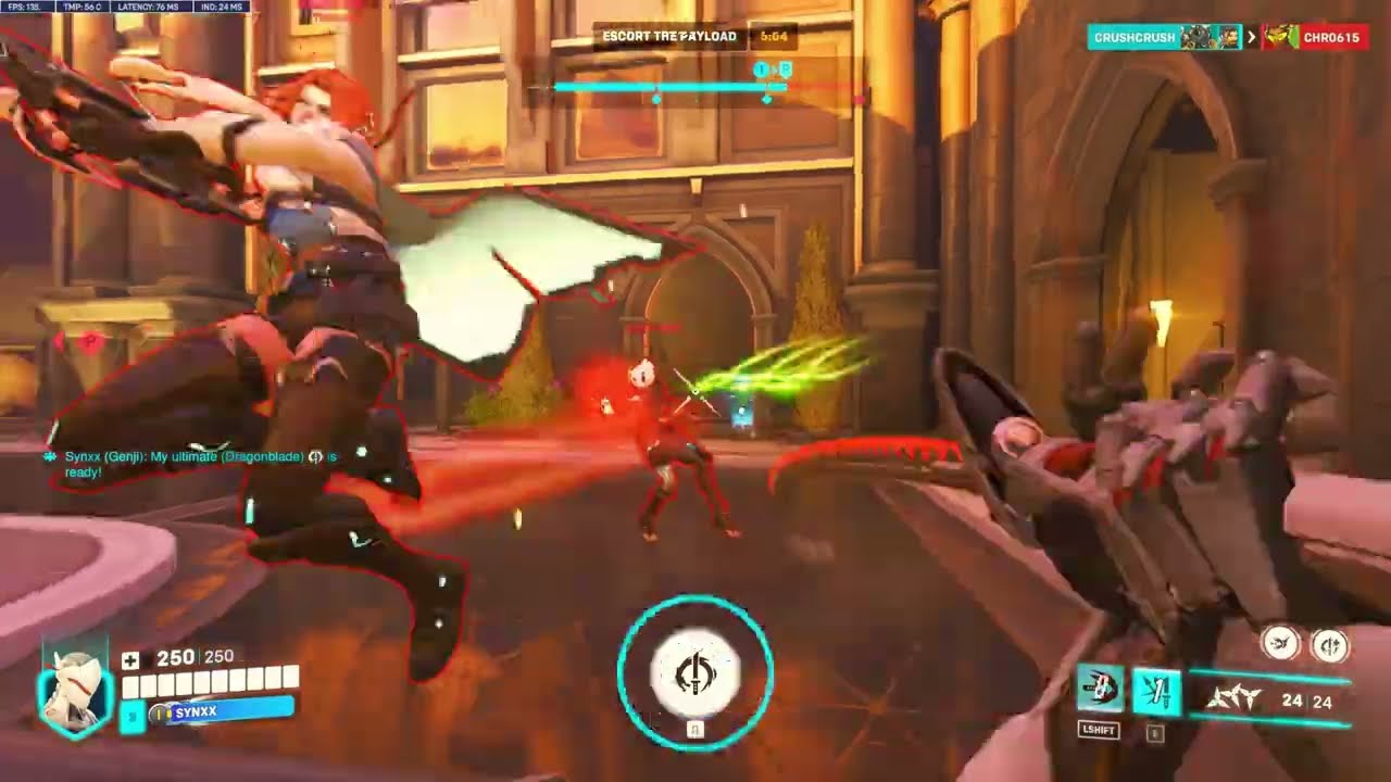 how a gold/plat genji plays ow 2