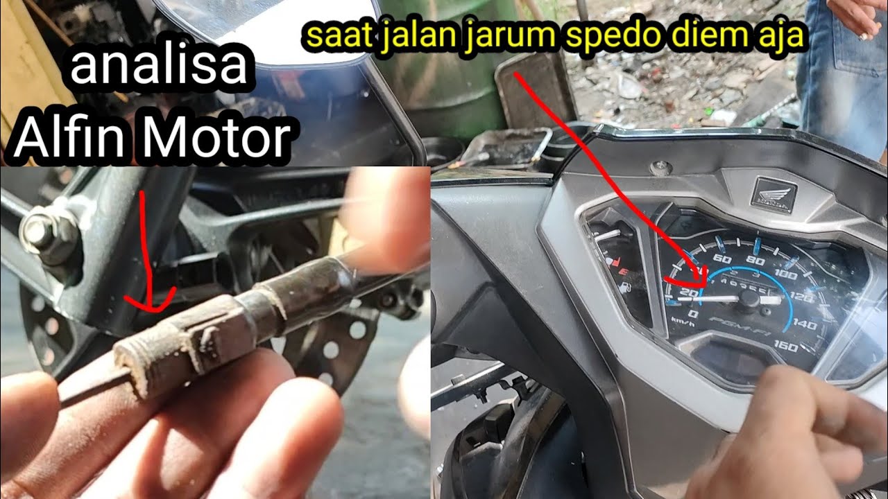 Jarum spedometer Supra x 125 ga jalan