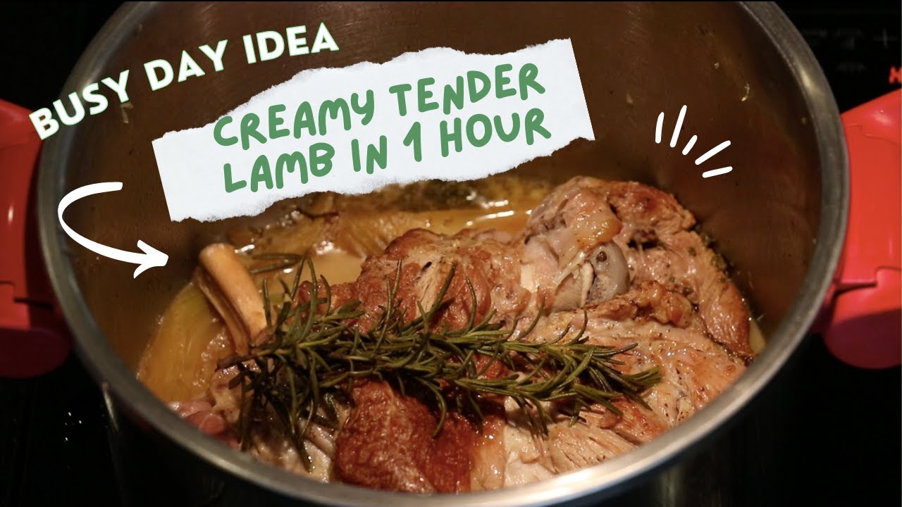 Pressure cooker idea| tender lamb leg with herbs | only need 1hour!