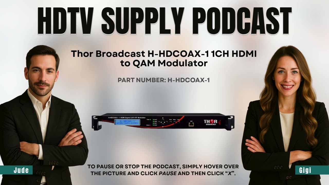 Thor Broadcast H-HDCOAX-1 1CH HDMI to QAM Modulator