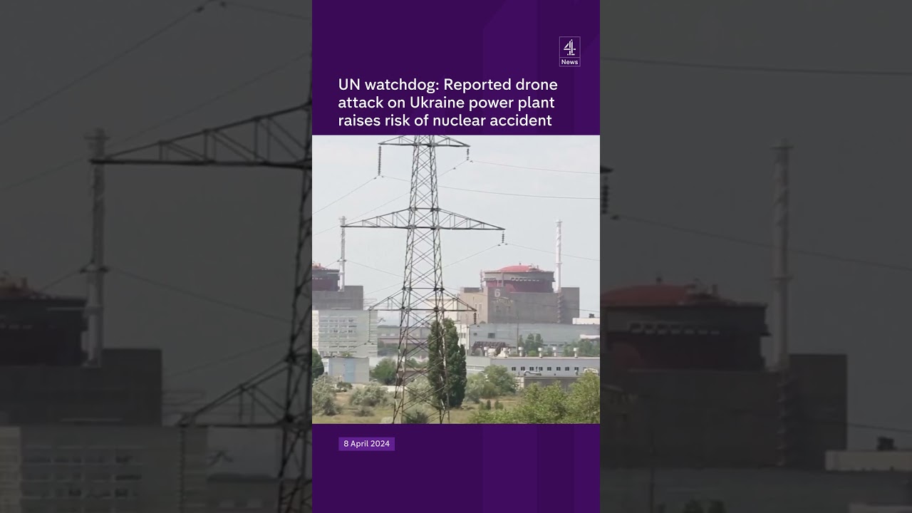 Zaporizhzhia power plant 'drone attack'