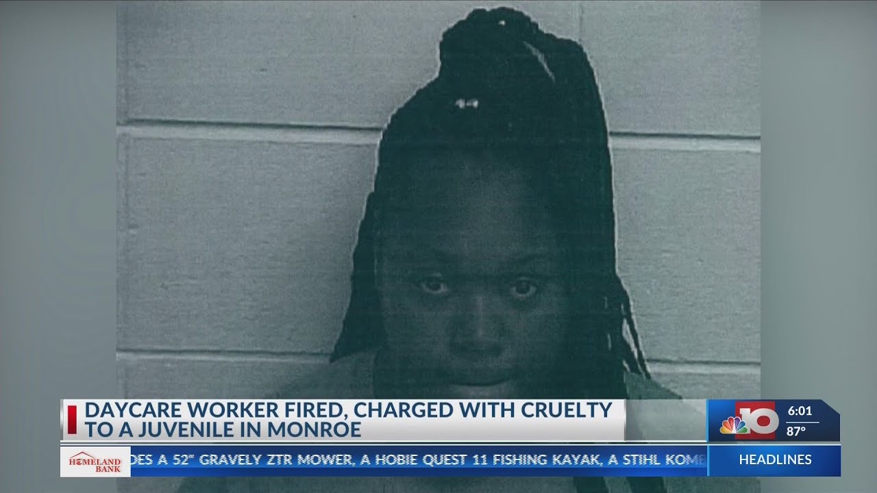 Daycare worker fired, charged with cruelty to a juvenile