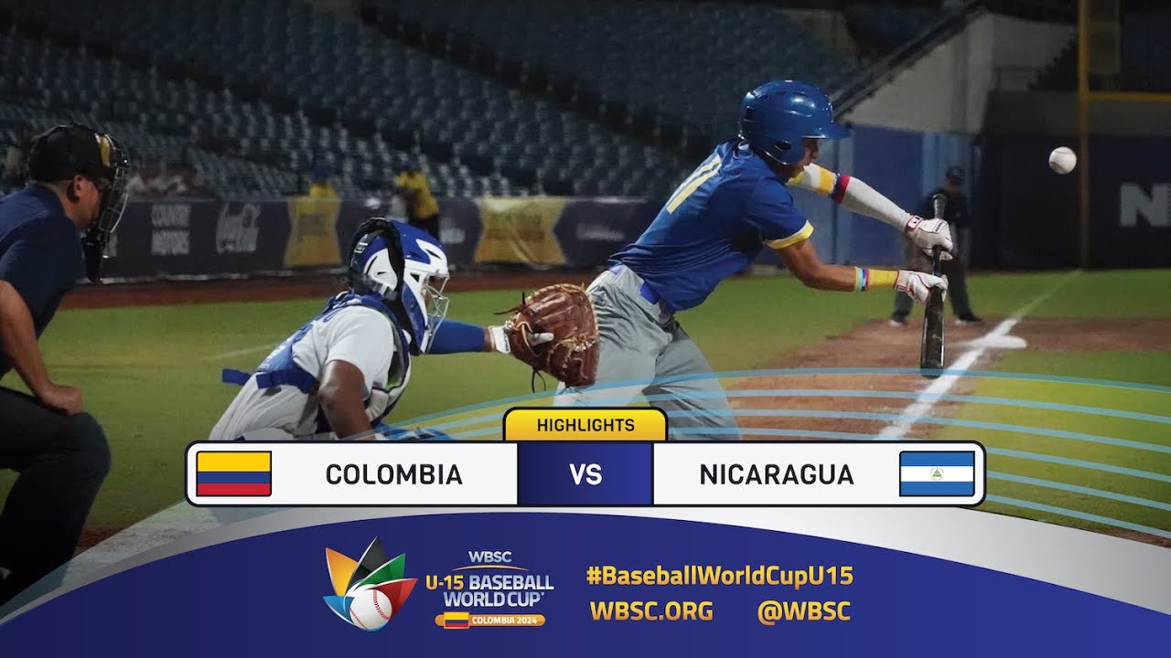 Highlights | Game 41 Colombia vs Nicaragua | 2024 WBSC U-15 Baseball World Cup
