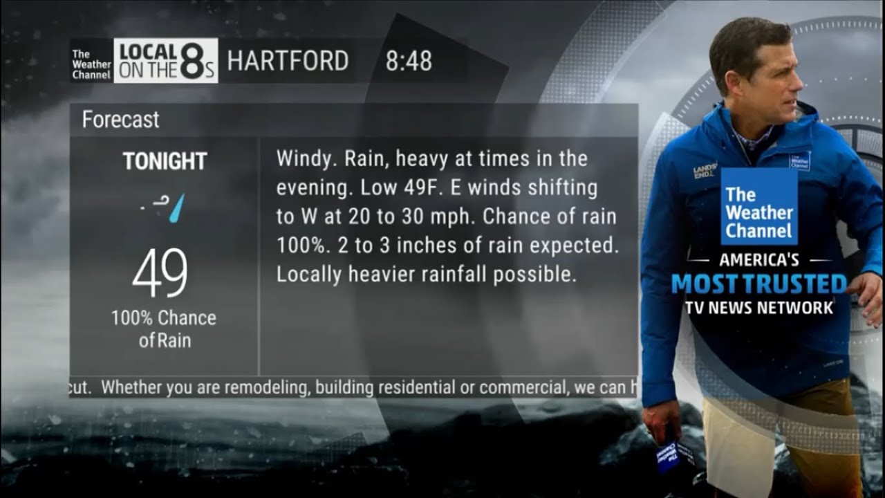Nor'eastern/Heavy Rain. Local on The 8s (10-16-19). The Weather Channel. LOT 8s #59
