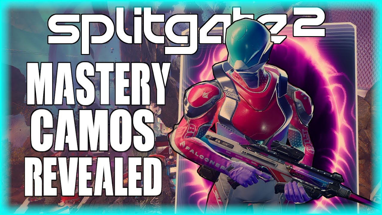 Splitgate 2 Mastery Camos Revealed - Carbon, Gold, And Proelium