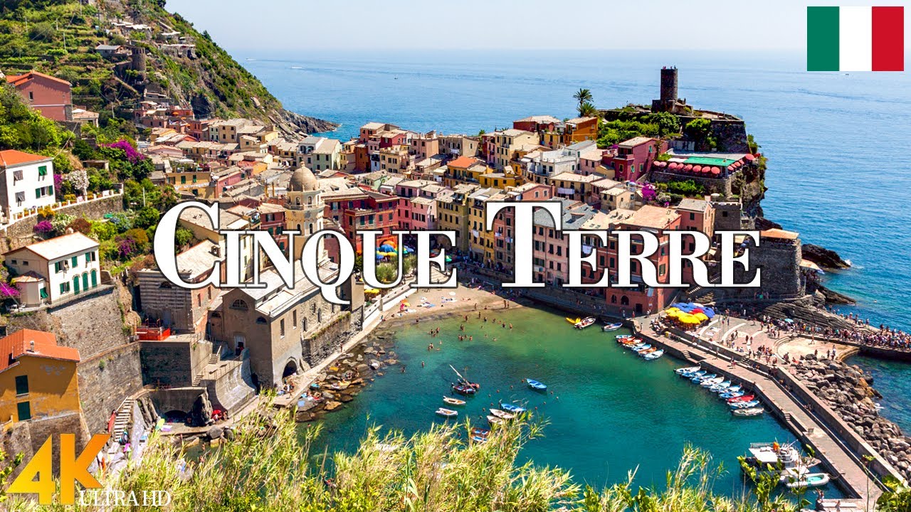 Cinque Terre National Park 4K Ultra HD &bull; Stunning Footage, Scenic Relaxation Film with Calming Music