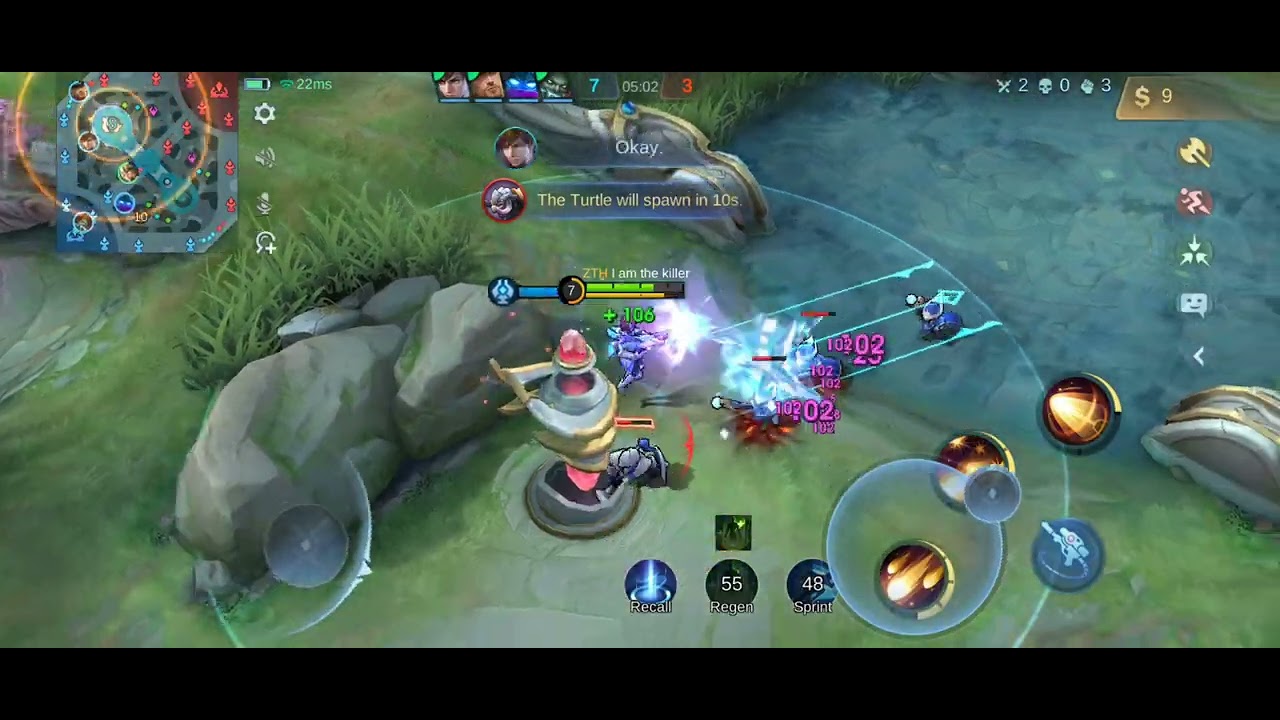 Kimmy carry (mid lane) one ultimate one kill
