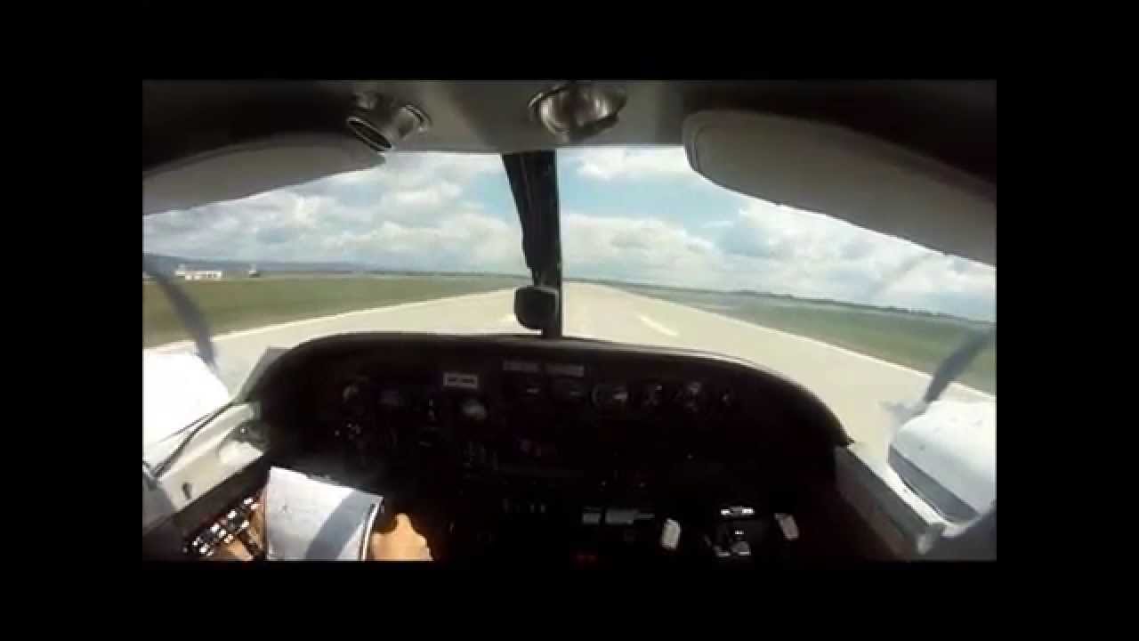 Departure from LZIB Cessna T303 Crusader