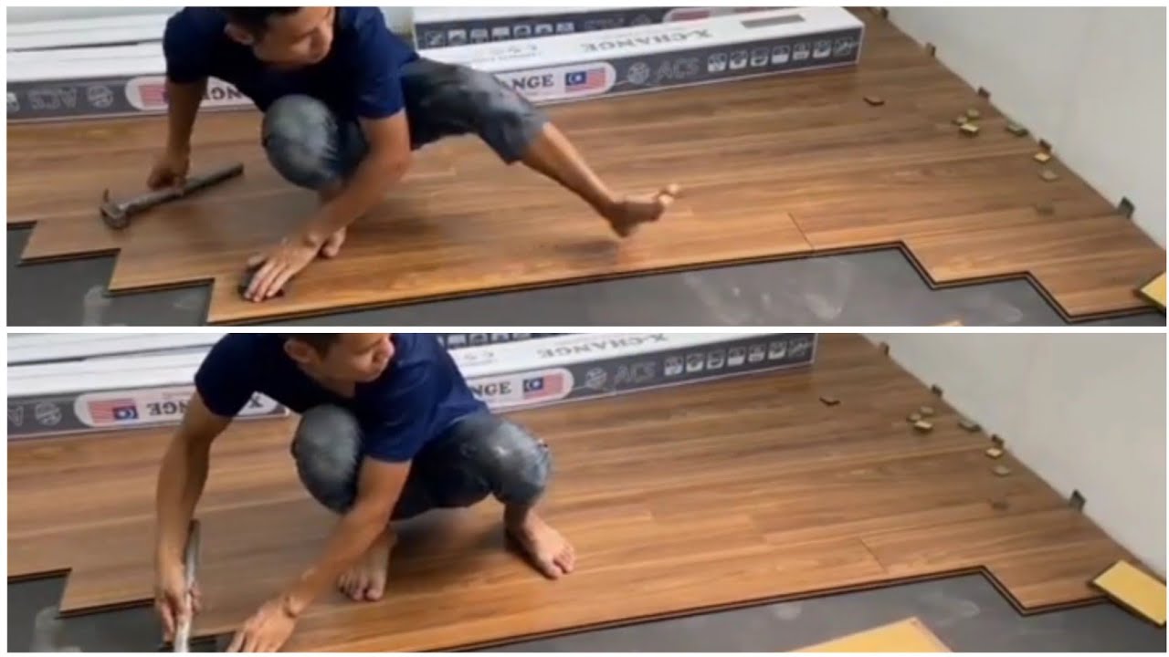 تركيب ارضيات باركيه بطريقة سهلة جداً للمبتدئين