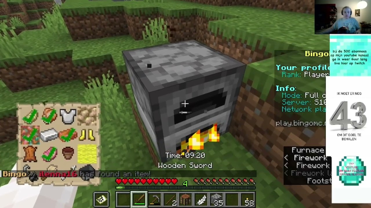 we gaan solo minecraft bingo doen