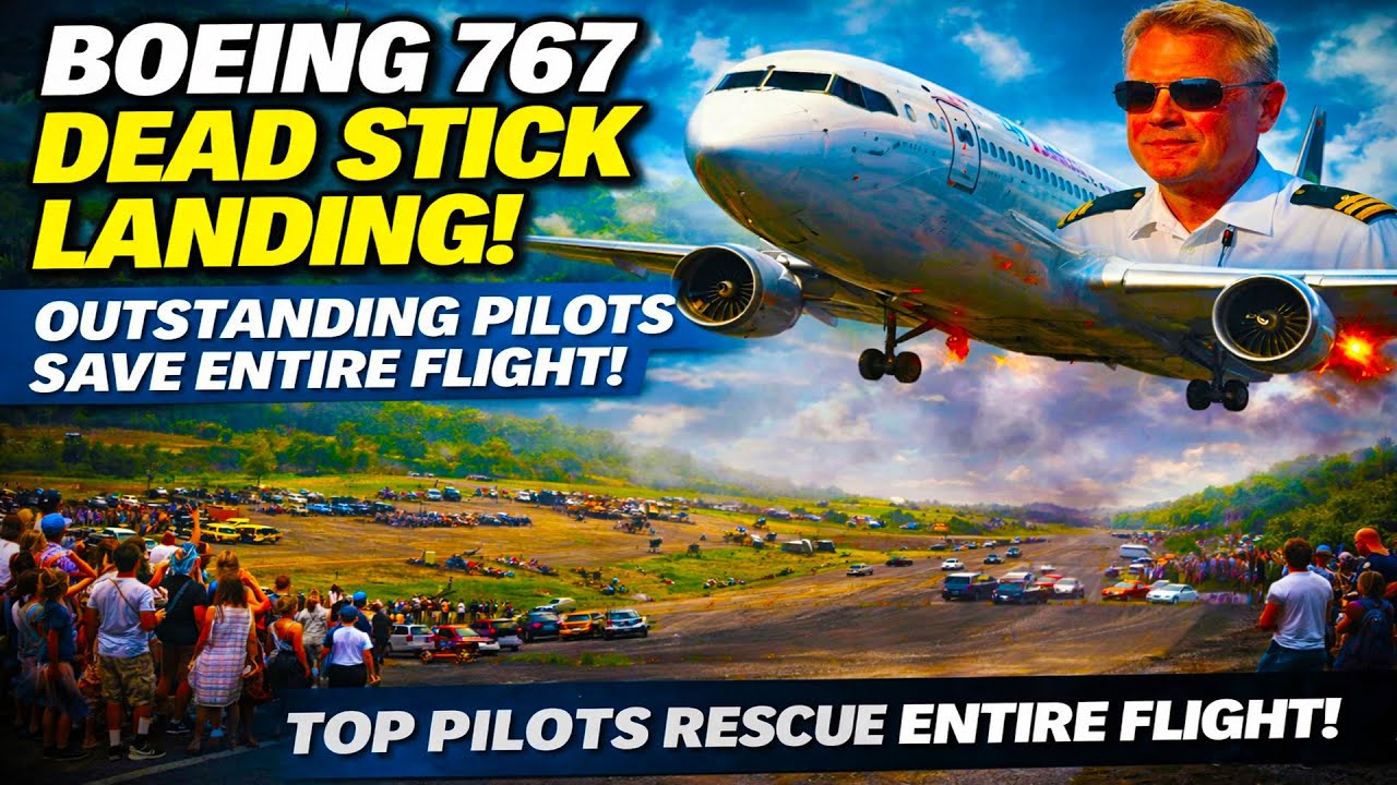 Out of Fuel,Engine Failure at 12,000 Meters! Top-Class Pilot Controls Boeing 767Like aGlider atGimli