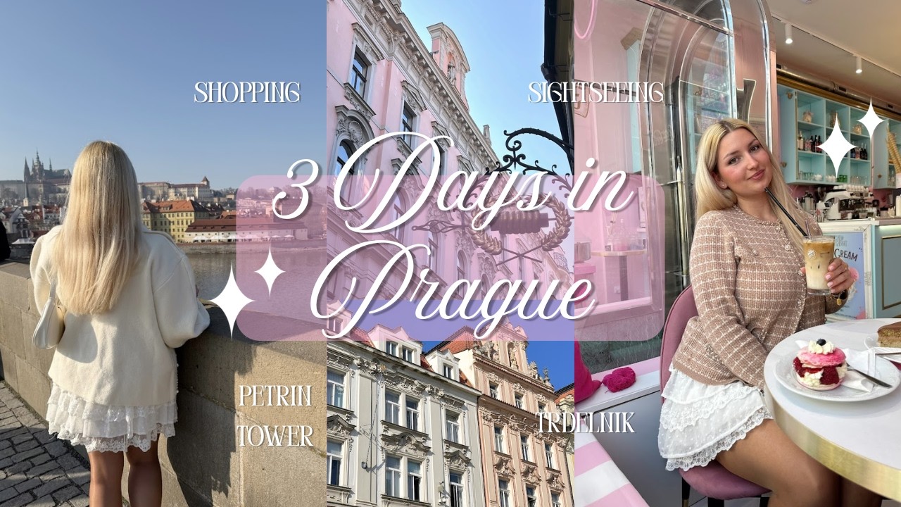 Prague Diaries 𝜗𝜚 Cafes, Shopping, Petrin tower ♡