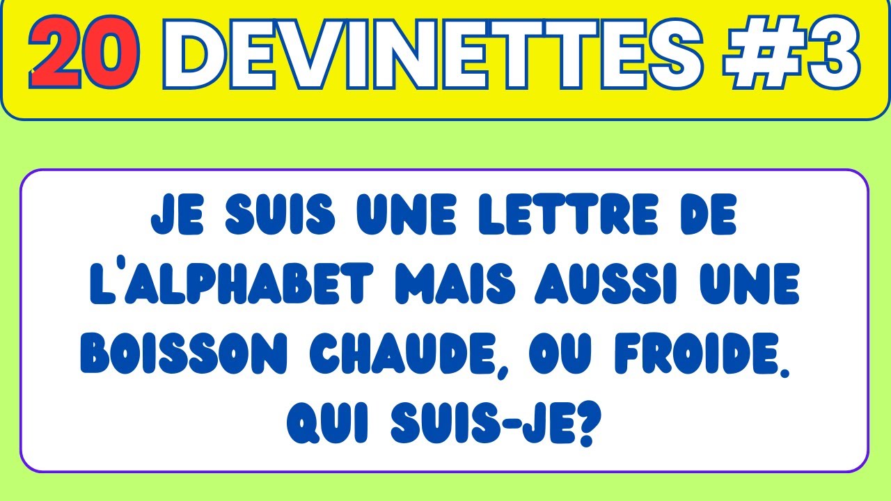 Défi Devinette : Trouve la Réponse en 10 Secondes ! Seuls les Génies Réussissent 🔥🧠 Partie 3
