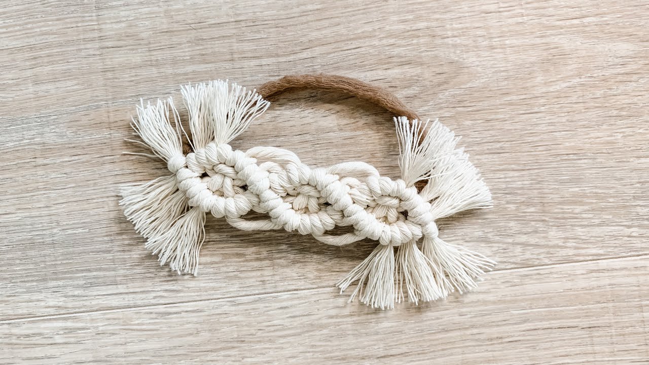 Macrame Headband | Beginner Tutorial | Diamond Pattern | Clove Hitch | Square Knot