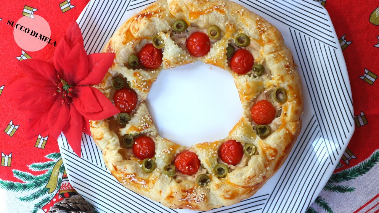 GHIRLANDA NATALIZIA, ANTIPASTO SFIZIOSO E BELLISSIMO DA VEDERE|CHRISTMAS WREATH APPETISER #26