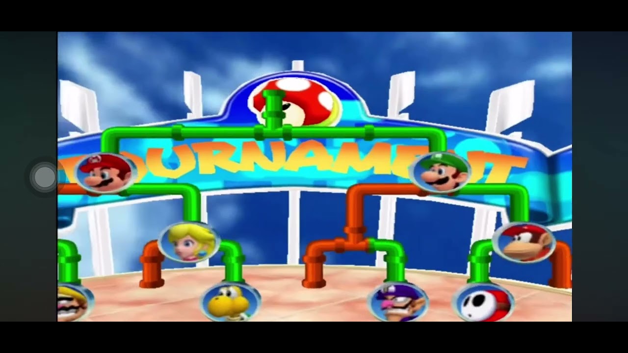 Mario aventuras - Mario power tennis copa champiñón con Mario