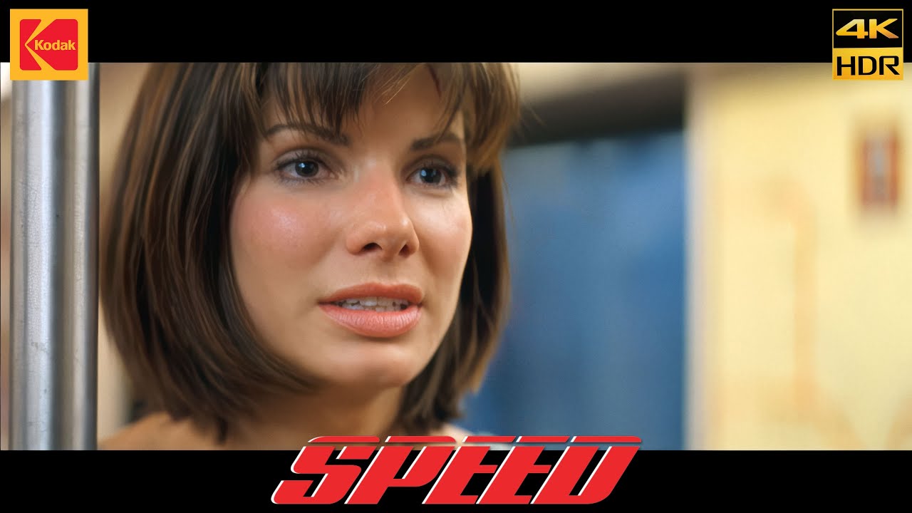 Speed (1994) I don't have the key Movie Clip scene 4K HDR10 Kodak 5247 Keanu Reeves - Sandra Bullock