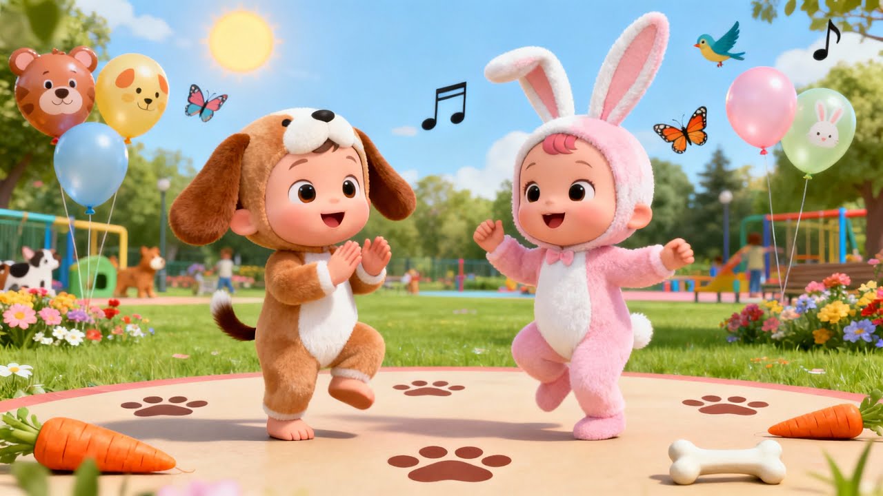 Baby Animal Dance | Happy Kids Song | Animal Music