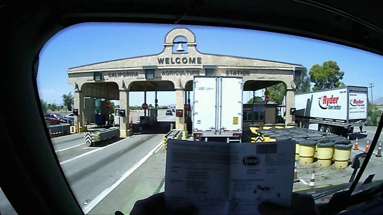 California Agriculture Station I-10 Westbound