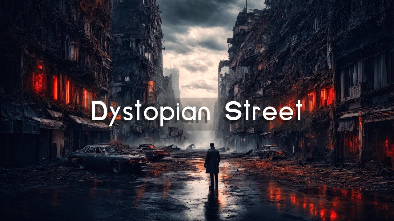 Dystopian Street | Post Apocalyptic Ambient | Atmospheric Music and Rain