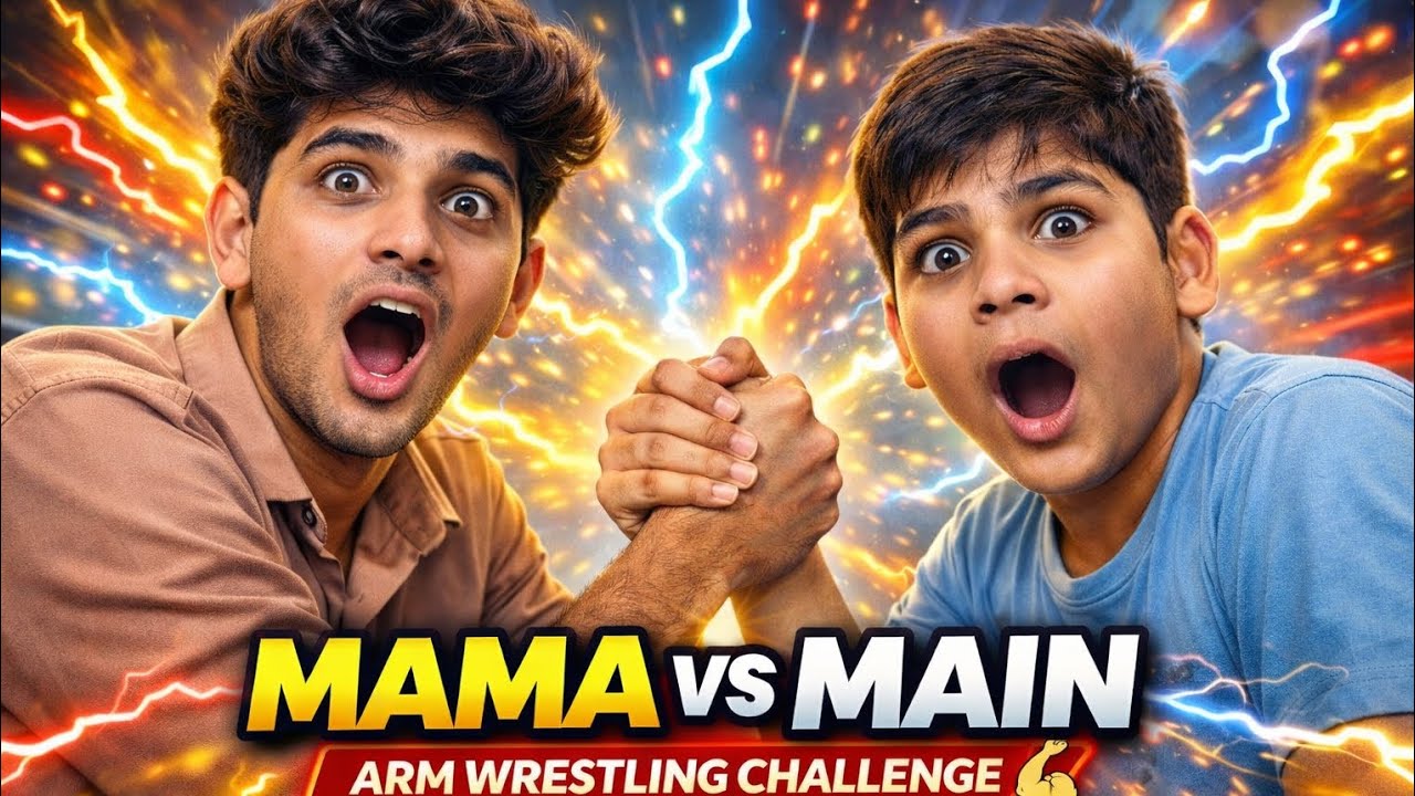Arm wrestling challenge 💪 Mama Vs Main ||