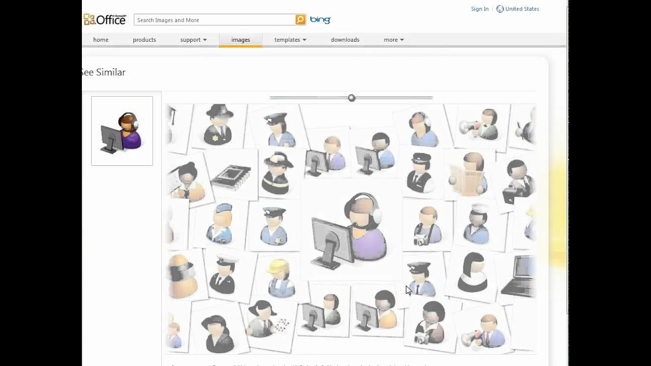 How to download clip art from Microsoft Images