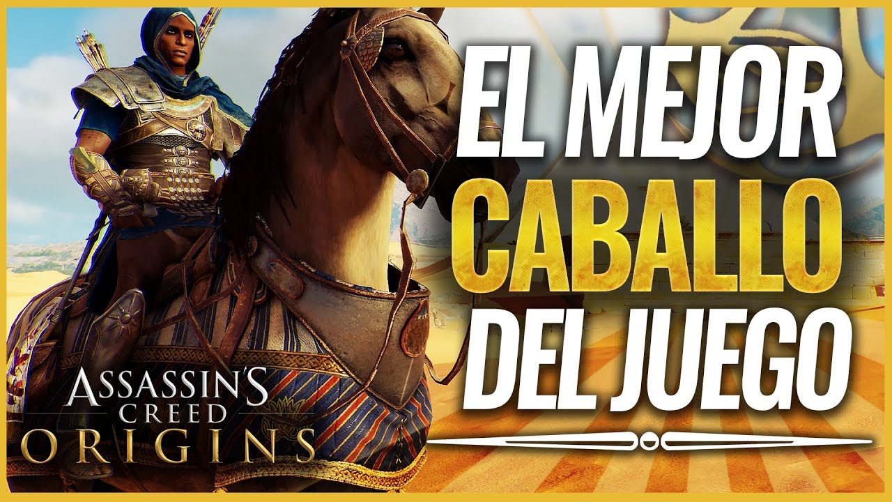 Assassin's Creed Origins | Cómo Conseguir el MEJOR CABALLO (Montura) del juego y el Más RÁPIDO