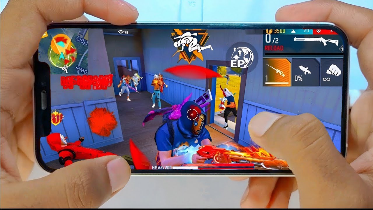 20+kill Iphone 12 pro max in Br rank Free Fire gameplay test 256gb in 2025🔥