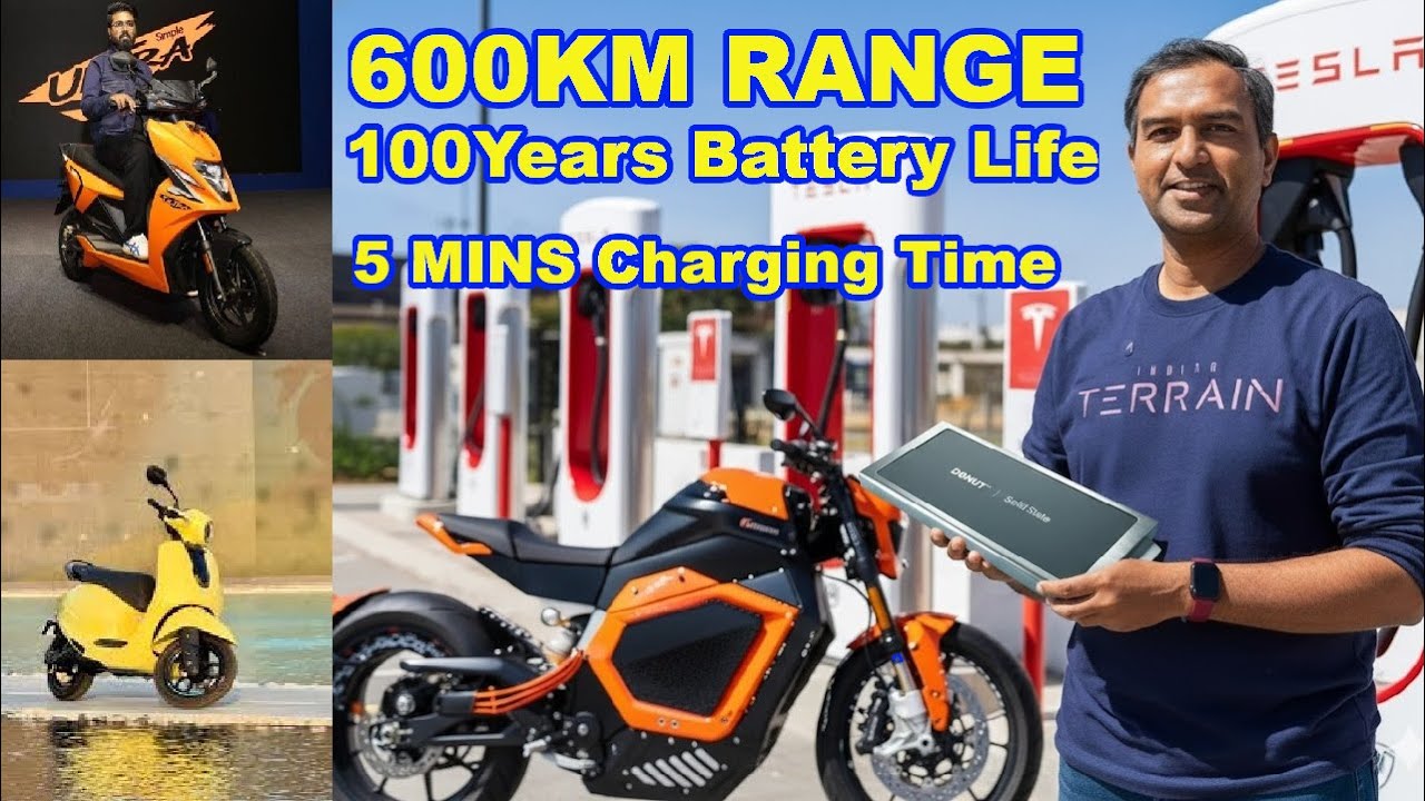 SOLID STATE BATTERY with 5 Mins Charging - NEW CHETAK C25 - OLA 9.1KWH Roadster Delivery - EV NEWS