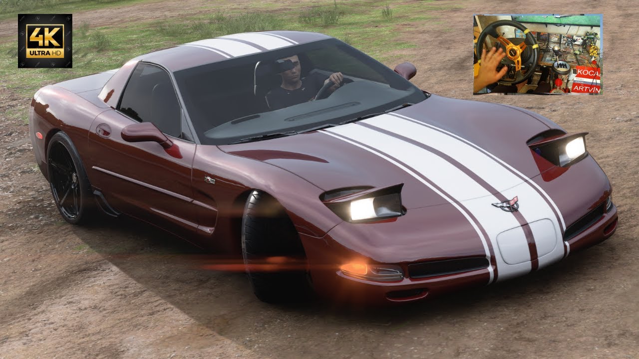 4K | 880 HP Corvette Z06  Steering Wheel Gameplay | Forza Horizon 5
