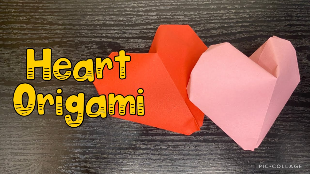 Origami Heart| 3D Heart Origami Paper Folding|Valentine’s Special Origami #heart  #origami 