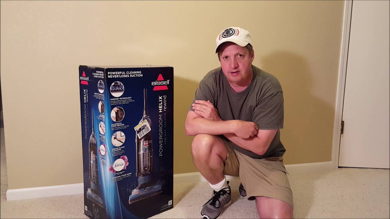 Bissell Powergroom Helix Rewind Vacuum Part 1 of 3 (UNBOXING)