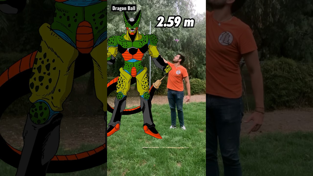 Estaturas REALES de #DragonBall Pt. 6 Edici&oacute;n: #Cell 🐉 | #Shorts